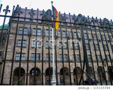 Courthouse of Nuremberg, Germany. Palace of Justice where Nuremberg Trials took place after World War 2 Courthouse of Nuremberg, Germany. Palace of Justice where Nuremberg Trials took place after World War 2 115133784
