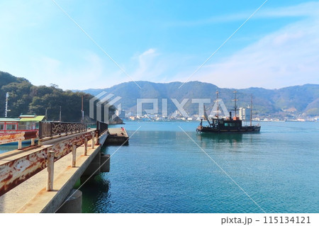 【広島県】瀬戸内海国立公園の仙酔島 【広島県】瀬戸内海国立公園の仙酔島 115134121
