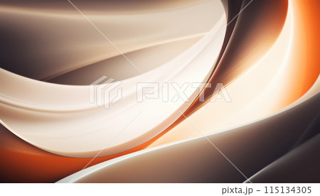 Abstract Elegant Background with Soft Wave Coffee Colors 115134305