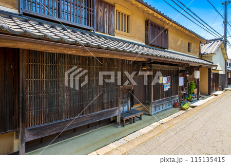 兵庫県 佐用町平福の町並み 兵庫県 佐用町平福の町並み 115135415