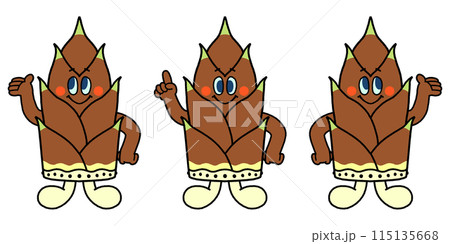 タケノコくん　マスコットキャラクター 115135668