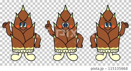 タケノコくん　マスコットキャラクター 115135668