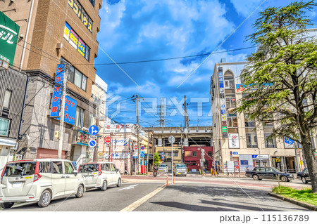 千葉県船橋市の都市風景　西船橋駅 115136789