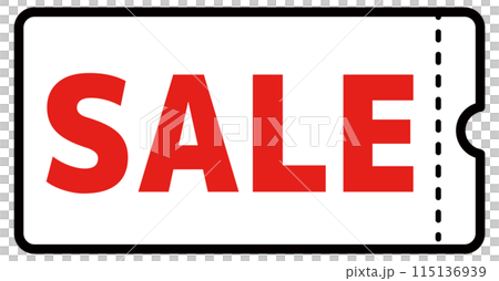 簡單的SALE優惠券材料 簡單的SALE優惠券材料 115136939