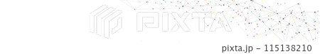 Abstract vector background and geometric pattern with connecting the dots and lines for banner design or header. Minimalistic vector texture for modern design. 115138210