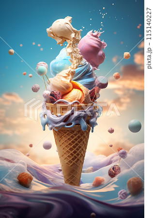 Surreal Ice Cream Delight 115140227