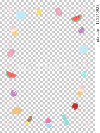 Japanese festival food frame material 03 Japanese festival food frame material 03 115140928