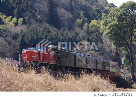 山口線 長門峡付近 DD51試運転 山口線 長門峡付近 DD51試運転 115141752