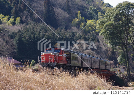 山口線 長門峡付近 DD51試運転 山口線 長門峡付近 DD51試運転 115141754