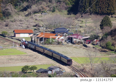 山口線 津和野付近 試運転 客車 山口線 津和野付近 試運転 客車 115141757