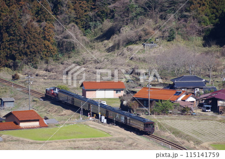 山口線 津和野付近 試運転 客車 山口線 津和野付近 試運転 客車 115141759