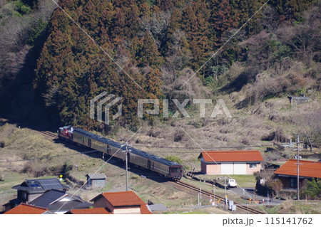 山口線 津和野付近 試運転 客車 山口線 津和野付近 試運転 客車 115141762