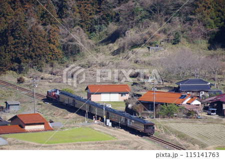 山口線 津和野付近 試運転 客車 山口線 津和野付近 試運転 客車 115141763
