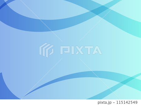 水色の流れるウェーブライン背景 水色の流れるウェーブライン背景 115142549