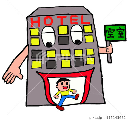 ホテルにチェックインする男性 115143682