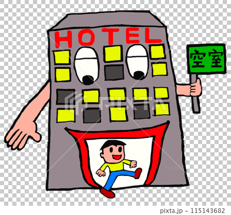 ホテルにチェックインする男性 115143682