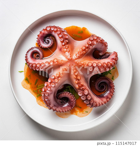 octopus, grilled octopus, octopus salad, octopus sashimi, octopus carpaccio, octopus stew, octopus curry, stir-fried octopus, octopus tempura, marinated octopus, stuffed octopus, pickled octopus, octo 115147017