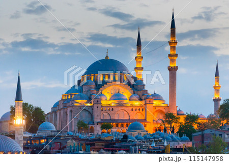 Hagia Sophia at sunset in Istanbul Hagia Sophia at sunset in Istanbul 115147958