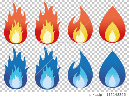 火焰插圖集 115148266