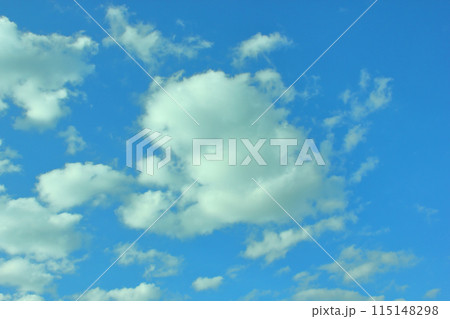 Blue sky with white clouds on a sunny day. Blue sky with white clouds on a sunny day. 115148298