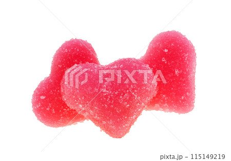 marmalade hearts isolated 115149219