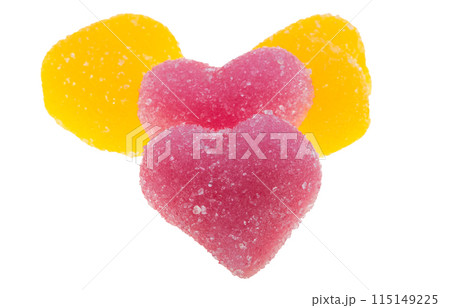 marmalade hearts isolated 115149225