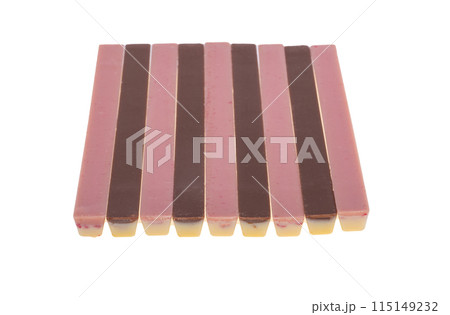 chocolate sticks isolated chocolate sticks isolated 115149232