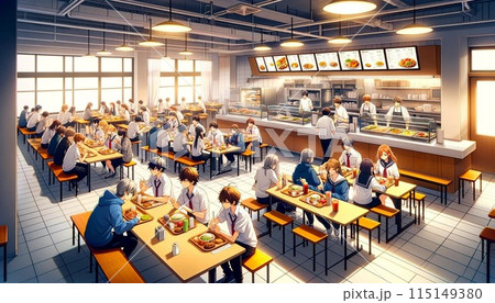 食堂のイラスト 食堂のイラスト 115149380