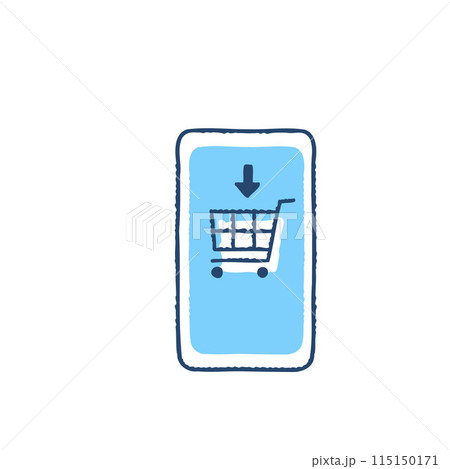 スマートフォンでのオンラインショッピング 115150171