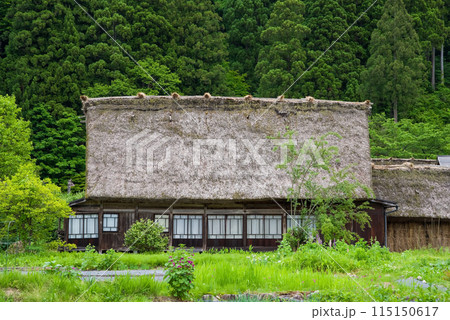 白川村　世界遺産　合掌造り　初夏 115150617