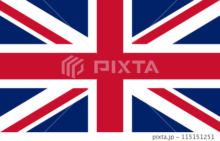 Flag of Great Britain. The official national Flag of the United Kingdom. Vector illustration 115151251