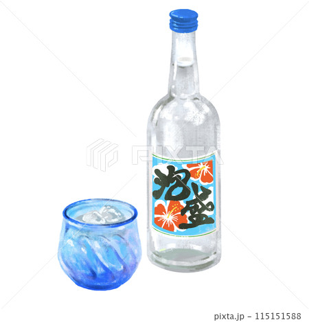 沖縄料理　泡盛　琉球ガラス 115151588