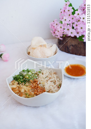 delicious chicken porridge as a background 115151853