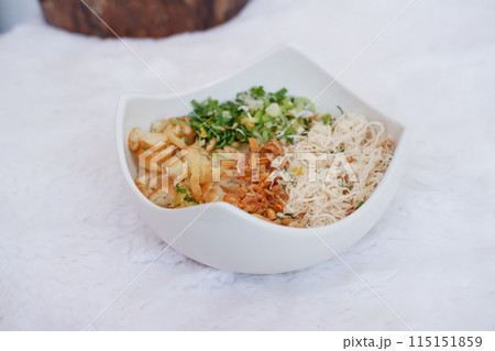 delicious chicken porridge as a background delicious chicken porridge as a background 115151859