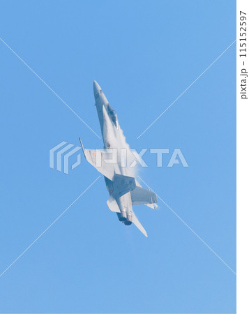 スペイン空軍EF-18Aホーネット急上昇 115152597