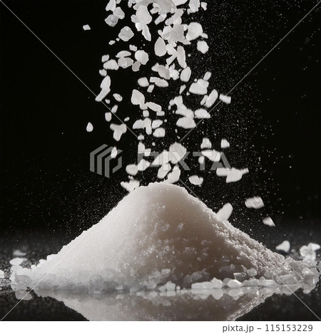 salt, seasoning, sodium chloride, table salt, sea salt, kosher salt, rock salt, iodized salt, Himalayan salt, salt crystals, cooking ingredient, food preservative, flavor enhancer, brine, salt shaker, 115153229