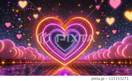 ネオンハートライト - 輝く愛 115153271