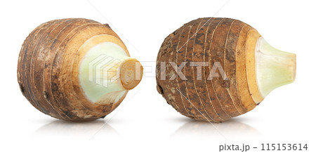 Taro isolated on white background Taro isolated on white background 115153614