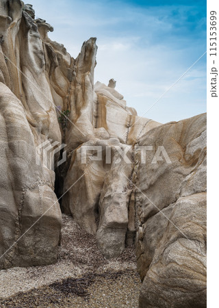 Rocks on the Sithonia Beach, Greece 115153699