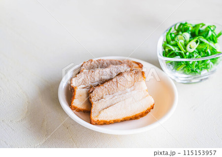 焼豚と青ねぎ 焼豚と青ねぎ 115153957