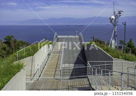 伊予大島 亀老山展望公園 展望デッキ 愛媛県今治市 伊予大島 亀老山展望公園 展望デッキ 愛媛県今治市 115154056
