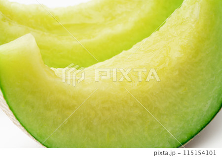 ジューシーなカットメロンのクローズアップ 115154101