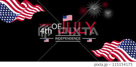 True Captivating Beautiful And Stunning Vector Design for the July 4th Celebration 115154175