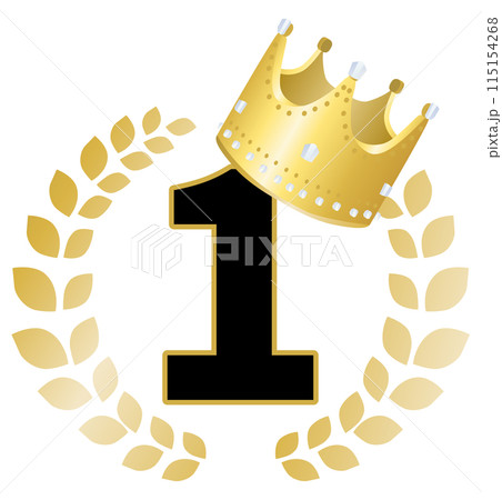 1位のランキングアイコンイラスト 115154268
