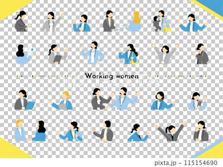 働く女性　ビジネスシーン素材集 115154690