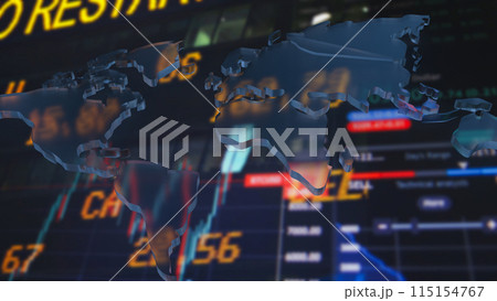 The world map on Business Background 3d rendering. The world map on Business Background 3d rendering. 115154767