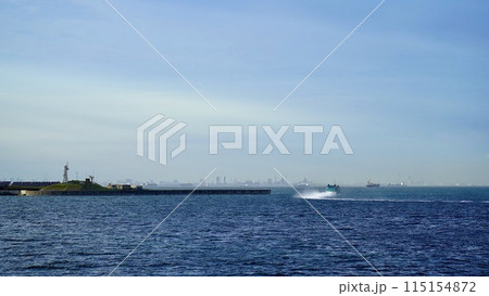 東京湾に浮かぶ人工島である第二海堡 115154872