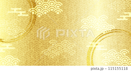 和柄　金　模様　背景	 115155118