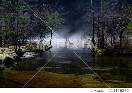 【上高地】田代池の朝_01 【上高地】田代池の朝_01 115156230