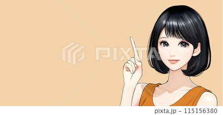 女性・女の子のイラスト素材 115156380